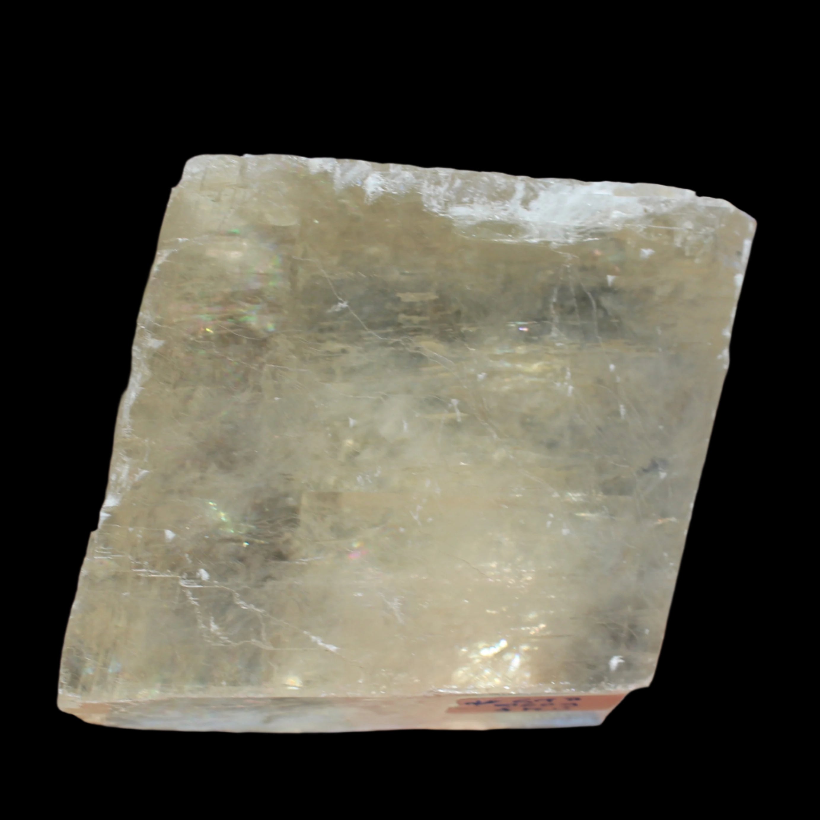 Yellow Calcite Spar crystal from  Iceland 760g in sunlight -  Rocks and Things Store