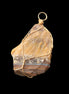 Golden Tigers Eye natural wire wrap pendant 23*14*40mm 16.5g in sunlight - Rocks and Things Store