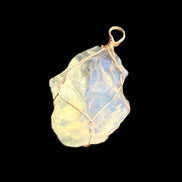 Opalite wire-wrap pendant 25*12*28mm 7.5g in sunlight - Rocks and Things Store