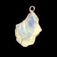 Opalite wire-wrap pendant 25*12*28mm 7.5g in sunlight - Rocks and Things Store