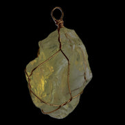 Citrine wire-wrap pendant 28*19*38mm 11.7g in sunlight - Rocks and Things Store