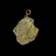 Citrine wire-wrap pendant 28*19*38mm 11.7g in sunlight - Rocks and Things Store