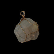 Citrine wire-wrap pendant 28*19*38mm 11.7g in sunlight - Rocks and Things Store