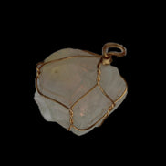 Citrine wire-wrap pendant 28*19*38mm 11.7g in sunlight - Rocks and Things Store