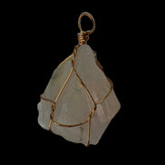 Citrine wire-wrap pendant 28*19*38mm 11.7g in sunlight - Rocks and Things Store