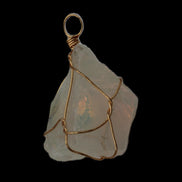 Citrine wire-wrap pendant 28*19*38mm 11.7g in sunlight - Rocks and Things Store