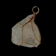 Citrine wire-wrap pendant 28*19*38mm 11.7g in sunlight - Rocks and Things Store