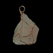 Citrine wire-wrap pendant 28*19*38mm 11.7g in sunlight - Rocks and Things Store