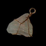 Citrine wire-wrap pendant 28*19*38mm 11.7g in sunlight - Rocks and Things Store