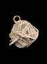 Selenite desert rose wire-wrapped pendant 16mm 5/6g in sunlight - Rocks and Things Store