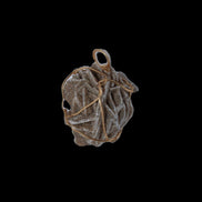 Selenite desert rose wire-wrapped pendant 16mm 5/6g in sunlight - Rocks and Things Store