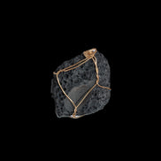 Vesicular Basalt wire-wrapped 30*21*40mm pendant 15g in sunlight - Rocks and Things Store