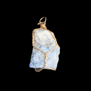Sodalite natural wire-wrapped pendant 15*23mm 9.2g in sunlight - Rocks and Things Store