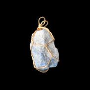 Sodalite natural wire-wrapped pendant 15*23mm 9.2g in sunlight - Rocks and Things Store