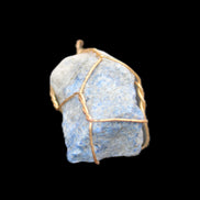 Sodalite natural wire-wrapped pendant 15*23mm 9.2g in sunlight - Rocks and Things Store