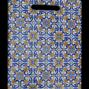 Ceramic cutting board Blue and yellow 200*150*5mm in sunlight - Rocks and Things Store