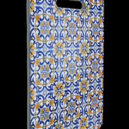 Ceramic cutting board Blue and yellow 200*150*5mm in sunlight - Rocks and Things Store