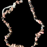 Black Lace Rhodonite adjustable necklace 39g in sunlight - Rocks and Things Store