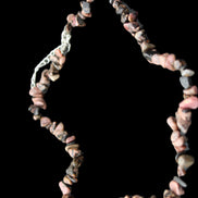 Black Lace Rhodonite adjustable necklace 39g in sunlight - Rocks and Things Store