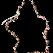 Black Lace Rhodonite adjustable necklace 39g in sunlight - Rocks and Things Store