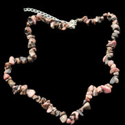 Black Lace Rhodonite adjustable necklace 39g in sunlight - Rocks and Things Store