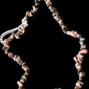 Black Lace Rhodonite adjustable necklace 39g in sunlight - Rocks and Things Store