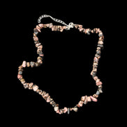 Black Lace Rhodonite adjustable necklace 39g in sunlight - Rocks and Things Store