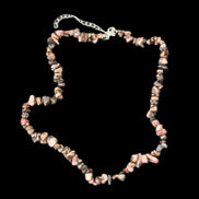 Black Lace Rhodonite adjustable necklace 39g in sunlight - Rocks and Things Store