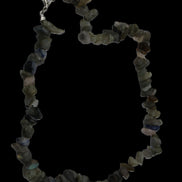 Labradorite chunky chip adjustable necklace 390m 41g in sunlight - Rocks and Things Store