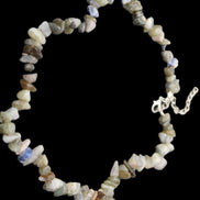 Labradorite chunky chip adjustable necklace 390m 41g in sunlight - Rocks and Things Store