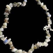 Labradorite chunky chip adjustable necklace 390m 41g in sunlight - Rocks and Things Store
