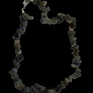 Labradorite chunky chip adjustable necklace 390m 41g in sunlight - Rocks and Things Store