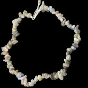 Labradorite chunky chip adjustable necklace 390m 41g in sunlight - Rocks and Things Store