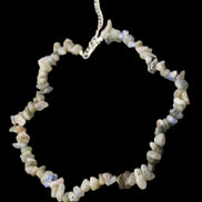 Labradorite chunky chip adjustable necklace 390m 41g in sunlight - Rocks and Things Store