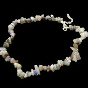 Labradorite chunky chip adjustable necklace 390m 41g in sunlight - Rocks and Things Store