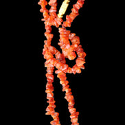 Carnelian Agate crystal chip necklace 420mm 15g in sunlight - Rocks and Things Store