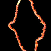 Carnelian Agate crystal chip necklace 420mm 15g in sunlight - Rocks and Things Store