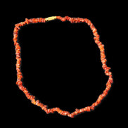 Carnelian Agate crystal chip necklace 420mm 15g in sunlight - Rocks and Things Store