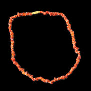 Carnelian Agate crystal chip necklace 420mm 15g in sunlight - Rocks and Things Store