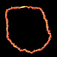 Carnelian Agate crystal chip necklace 420mm 15g in sunlight - Rocks and Things Store