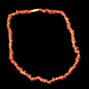 Carnelian Agate crystal chip necklace 420mm 15g in sunlight - Rocks and Things Store