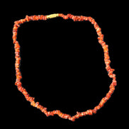 Carnelian Agate crystal chip necklace 420mm 15g in sunlight - Rocks and Things Store