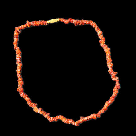 Carnelian Agate crystal chip necklace 420mm 15g in sunlight - Rocks and Things Store