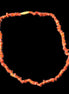 Carnelian Agate crystal chip necklace 420mm 15g in sunlight - Rocks and Things Store