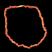 Carnelian Agate crystal chip necklace 420mm 15g in sunlight - Rocks and Things Store