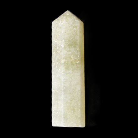 Yellow Aventurine small wand 36mm 6g in sunlight - Rocks and Things Store