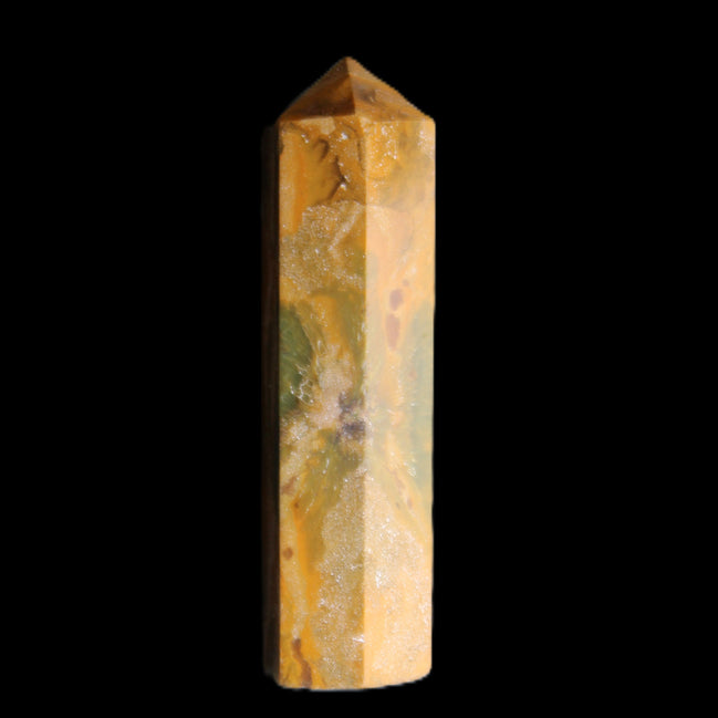 Yellow Jasper small wand 38mm 7.6g in sunlight - Rocks and Things Store