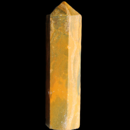 Yellow Jasper small wand 38mm 7.6g in sunlight - Rocks and Things Store