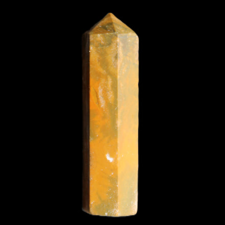 Yellow Jasper small wand 38mm 7.6g in sunlight - Rocks and Things Store