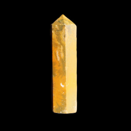 Yellow Jasper small wand 38mm 7.6g in sunlight - Rocks and Things Store